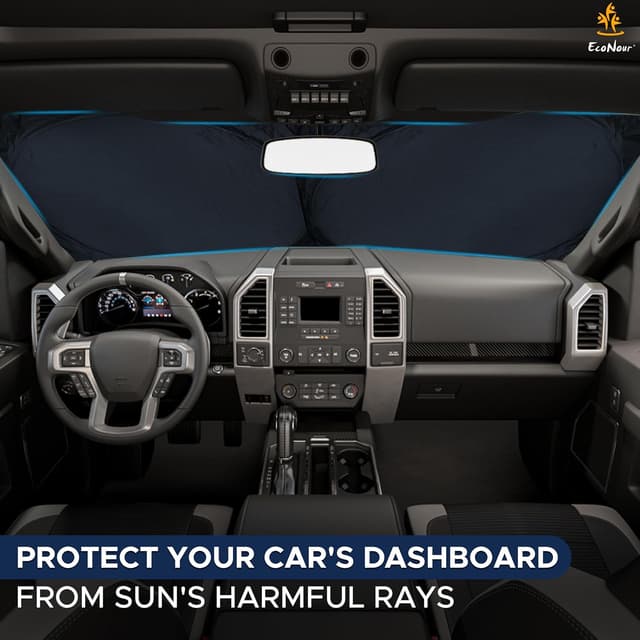 Thumbnail 1 de EcoNour Windshield Sun Shade XL 69x35