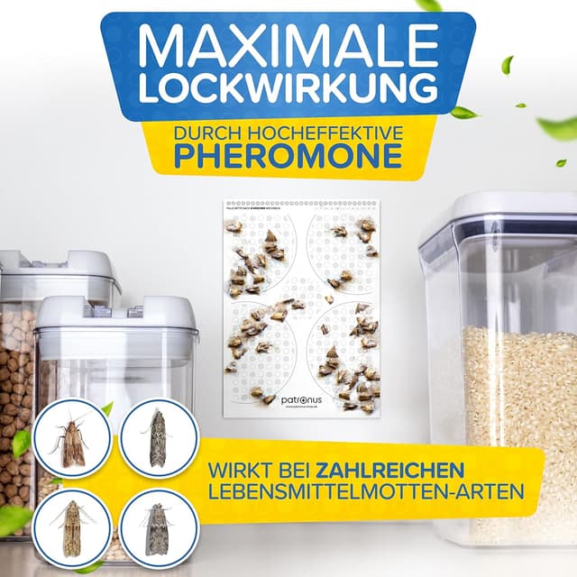 Detalle de Patronus Lebensmittelmotten-Falle 10 StĂŒck đȘ°