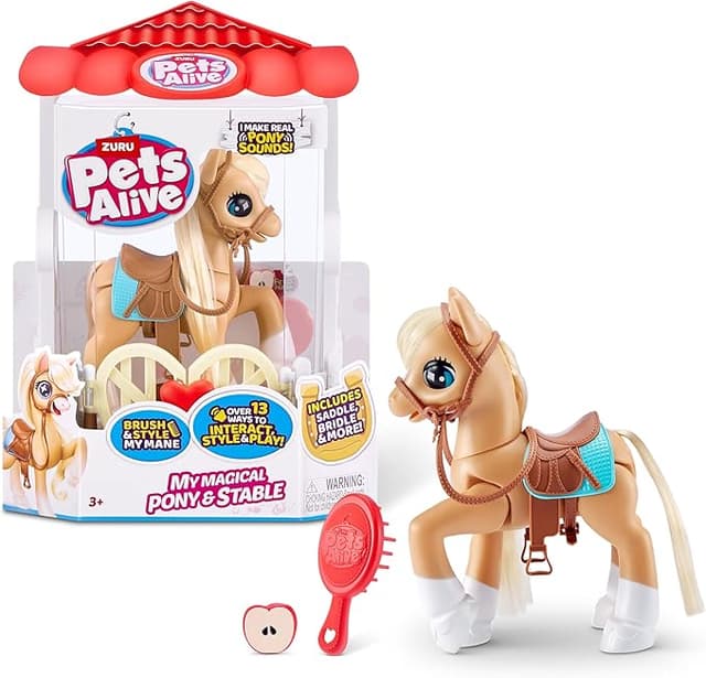Imagen de Pets Alive My Magical Pony Playset 🐴 Interactivo y Batería ZURU en OfertitasTOP