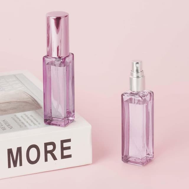 Detalle 2 de LOPHE Extracteur diffuseur de parfum 6 flacons carrés en verre (10 ml) avec pompe – kit voyage