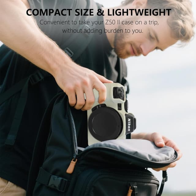 Thumbnail 6 de Z50 II Soft Silicone Protective Case Cover (Off White) for Nikon Z50 II