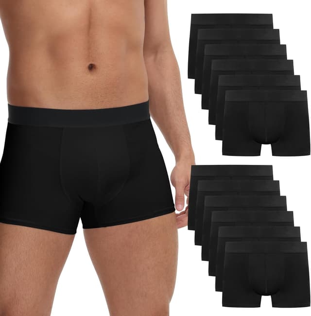 Thumbnail 6 de FALARY Herren Boxershorts im 12er/6er Pack aus Bio-Baumwolle (etikettenfrei, atmungsaktiv) – Größen S bis 3XL