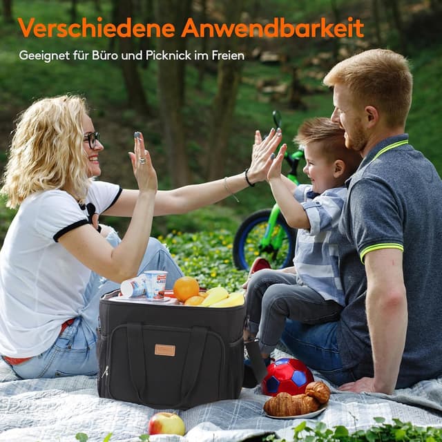 Thumbnail 6 de Lifewit 24L Kühltasche faltbar für bis zu 40 Dosen (klein) – wasserdichte Lunch- und Thermotasche