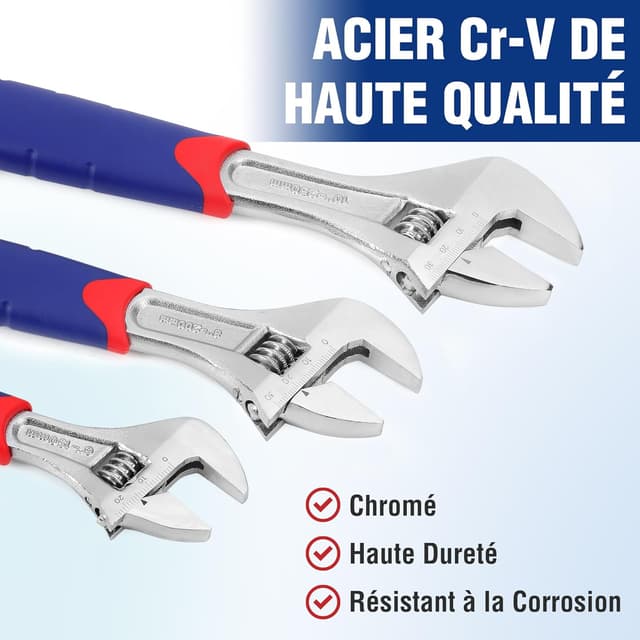 Thumbnail 4 de WOKRPRO Clés à molette 150-250 mm 🛠