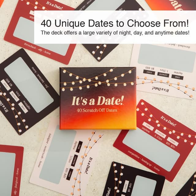 Thumbnail 1 de It's a Date! 40 Scratch-Off Date Ideas for Couples