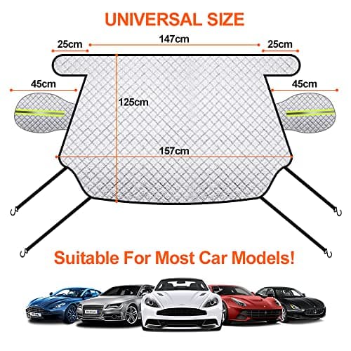 Thumbnail 4 de Parasole auto parabrezza 197×125 cm per inverno e sole