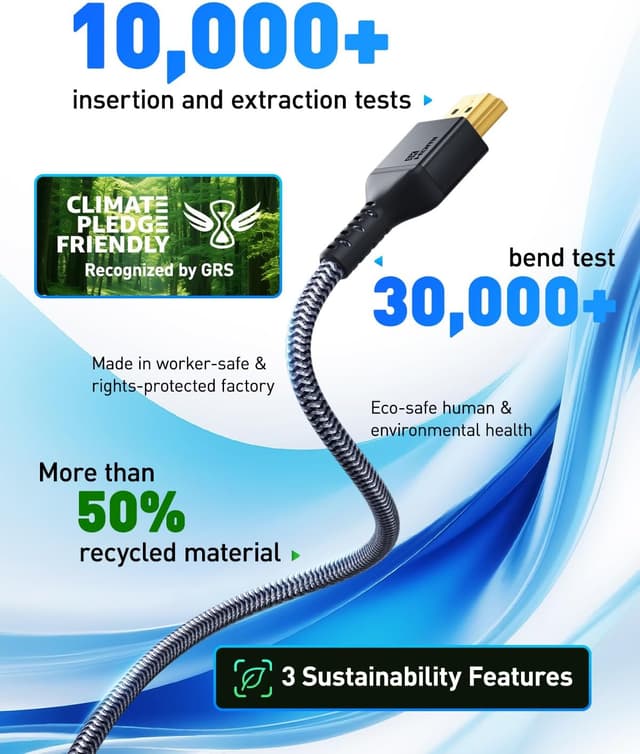 Thumbnail 3 de Maxonar 10K 8K HDMI 2.1 Kabel 3m