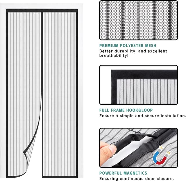Thumbnail 2 de SMALUCK Magnetic Door Screen 90x210 cm