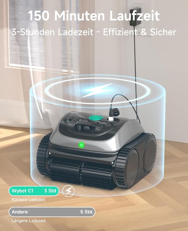 Thumbnail 5 de WYBOT C1 Poolroboter 150 Min. 🤖