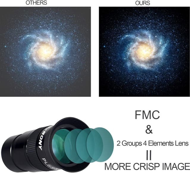 Thumbnail 3 de Svbony Plossl 40 mm oculare 1,25″ per telescopio 🔭