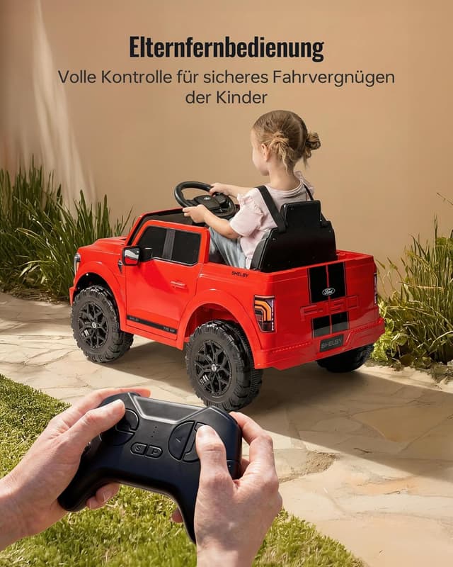 Detalle 1 de Outfunny Ford Shelby F-150 Kinder-Elektroauto 12V