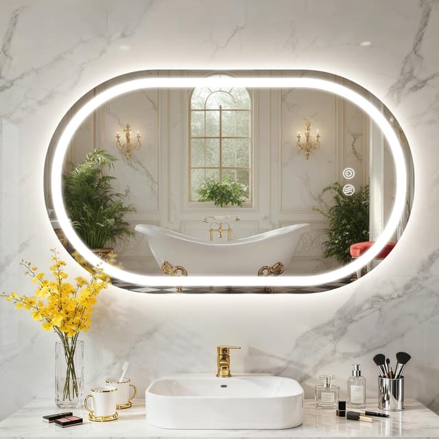 Detalle de PINNIP Specchio bagno LED 100 x 60 cm