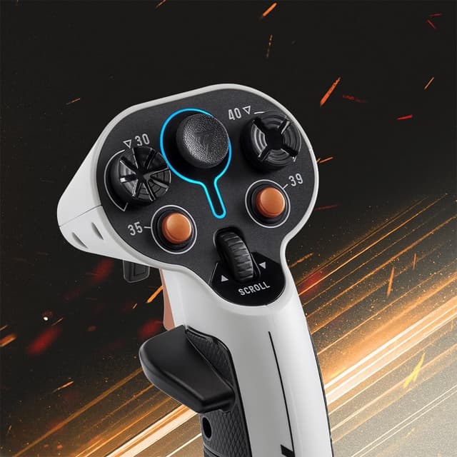 Detalle 2 de Thrustmaster Sol-R 1 Flightstick with Magnetic Precision (H.E.A.R.T) – Space Simulation Joystick for PC