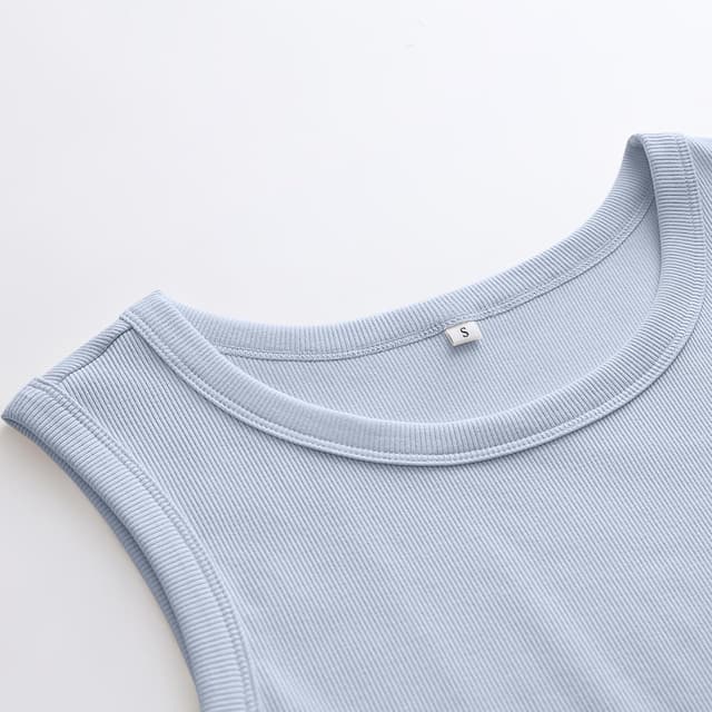 Detalle 1 de Womens Sleeveless High Neck Tank Top XS-XXL