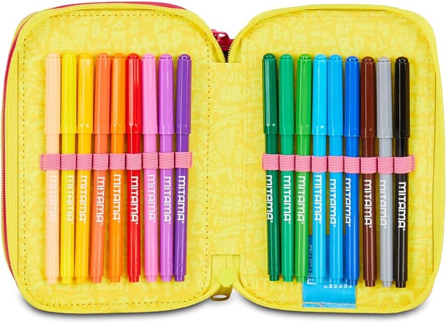 Thumbnail 6 de Mitama Federmäppchen mit 3 Fächern und 47-teiligem Set für die Grundschule (mehrfarbig)