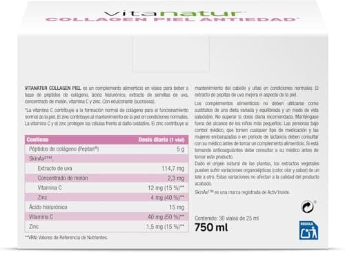 Thumbnail 1 de VITANATUR Collagen Piel 25+5 viales 💊