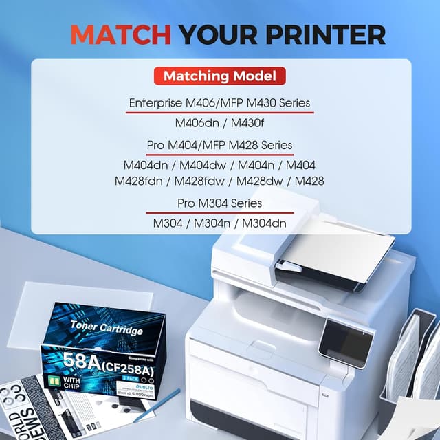 Detalle 2 de 58A CF258A 2 Pack Toner 🖨