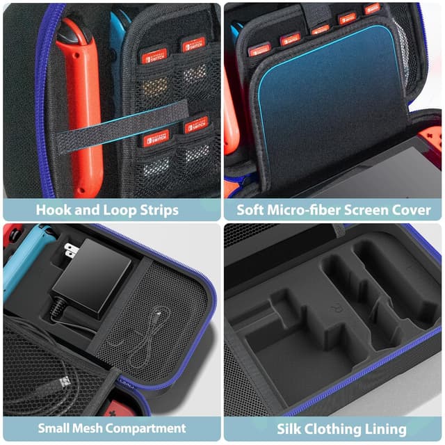 Thumbnail 4 de Switch Carrying Case Compatible with Nintendo OLED 20-Game