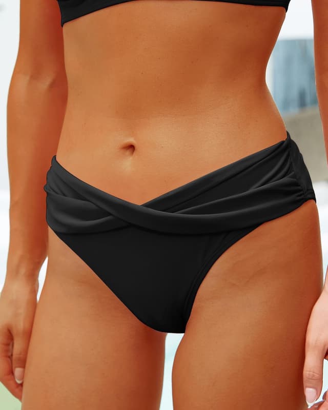 Detalle de Yonique Women Two-Piece Push-Up Halter Bikini Set (Vintage Swimwear)