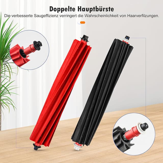 Detalle 2 de Alloytool 26-teiliges Zubehör-Set für Roborock S8 MaxV Ultra (Ersatzbürsten, Staubbeutel, Filter & Wischzubehör)