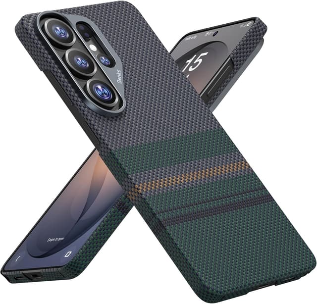 Detalle de BENKS Aurora ArmorAir pour Samsung Galaxy S26 Ultra 6,9 pouces – coque ultra-fine légère en fibre aramide (kevlar) avec anneau magnétique