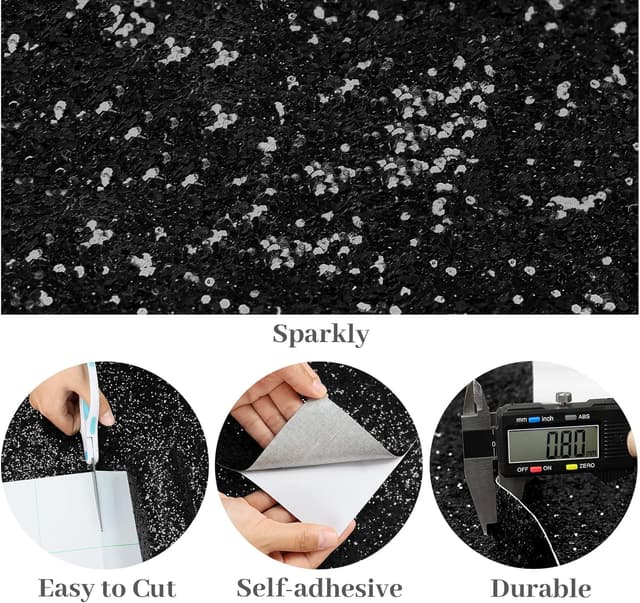 Detalle 2 de VaryPaper Glitzer Tapete selbstklebend 40 cm