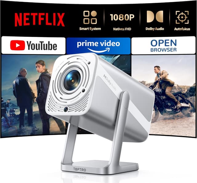 Detalle de Smart Beamer 4K Tragbarer Projektor 600ANSI