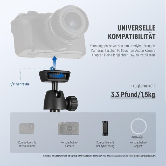 Thumbnail 4 de NEEWER TS05 Stativ 160 cm