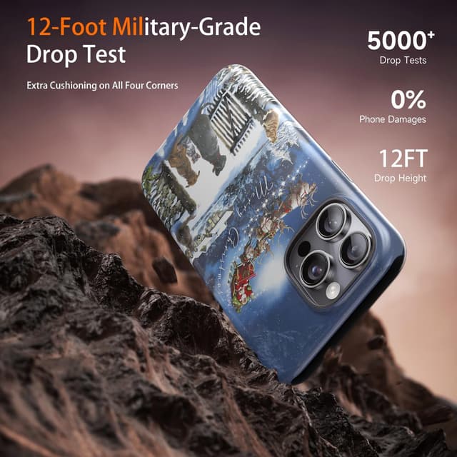 Thumbnail 4 de DorisMax iPhone 13 Pro Christmas case for wireless charging