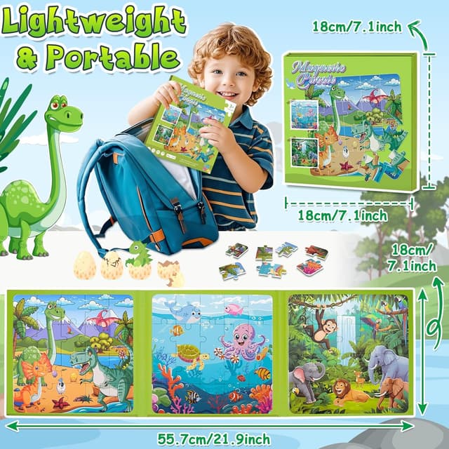 Thumbnail 5 de Dikence Magnetic Puzzles Travel Game 20pcs