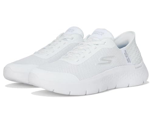 Detalle de Skechers Go Walk Flex Grand Entry sin cordones para mujer (blanco, talla 39 EU)