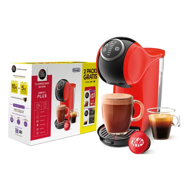 Detalle 2 de De'Longhi Genio S Plus EDG315.R cafetera cápsulas +2 packs