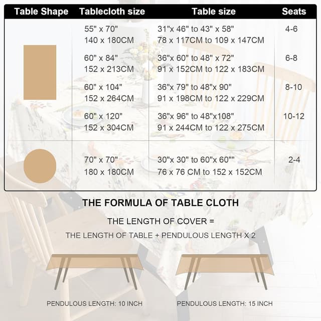 Detalle 2 de Tischdecke Wildblumen 152 x 213 cm