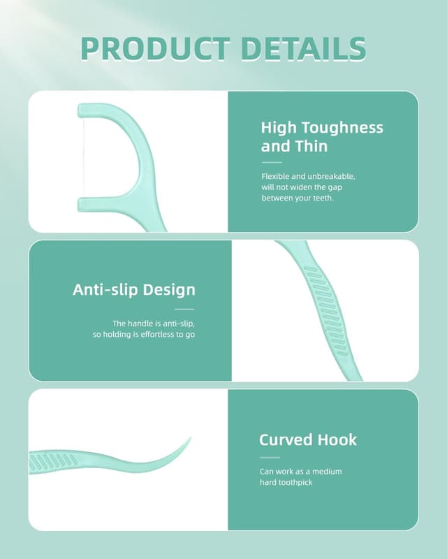 Thumbnail 2 de Hilo dental 600 piezas menta