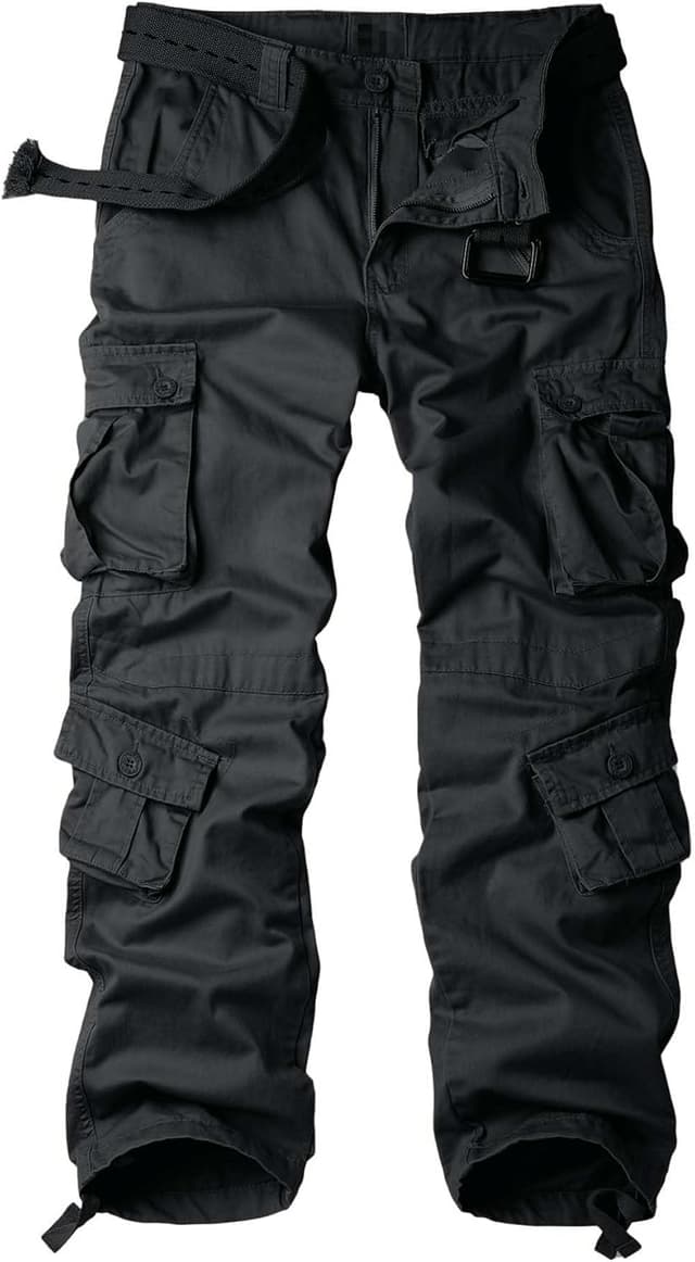 Detalle de Jessie Kidden Men’s Combat Camo Cargo Trousers (#7533) – Ripstop tactical work pants