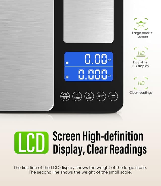 Detalle 2 de Dual Platform Kitchen Scales 15kg capacity