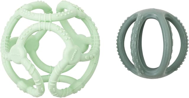 Thumbnail 1 de Nattou Juego 2 bolas de silicona Ø 10 y 7 cm 🧸