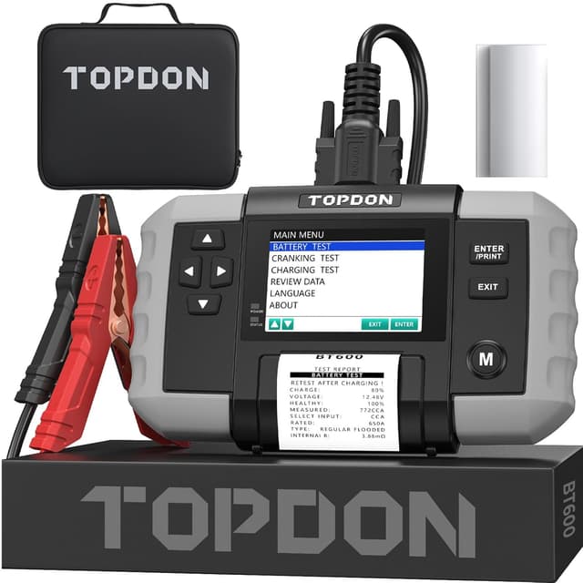 Detalle de TOPDON BT600 battery tester 100-2000 CCA