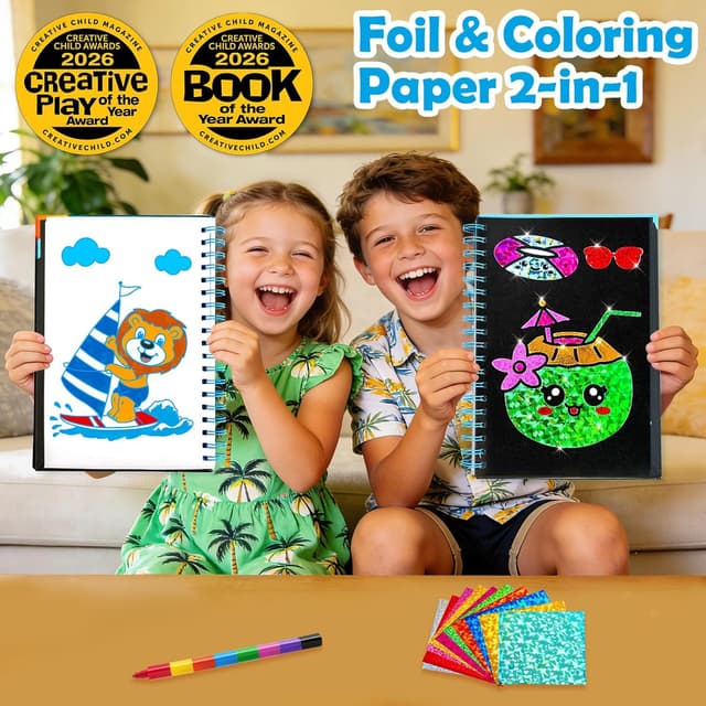 Detalle 2 de LIKYMO foil art kit for kids 4–9