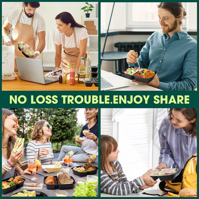 Thumbnail 6 de 32 oz Meal Prep Containers 50 Pack 🍱