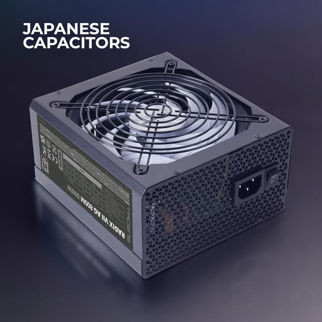 Detalle de Tacens RADIX VII AG 800M alimentatore modulare ATX 800W 80Plus Silver con garanzia 10 anni