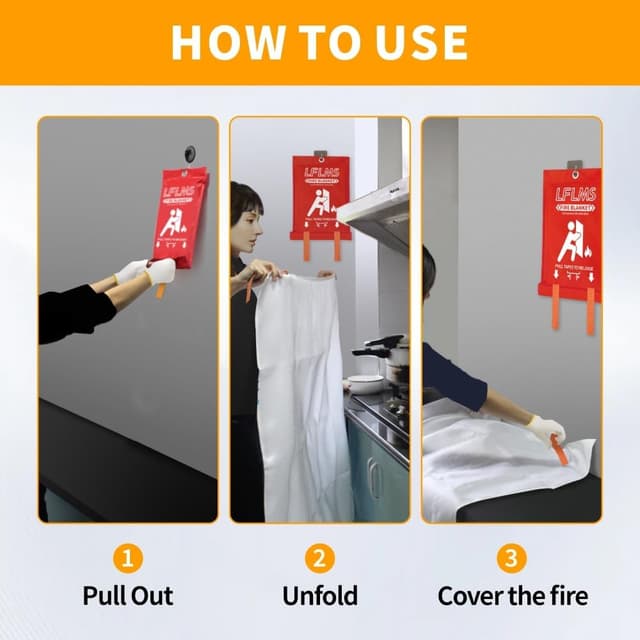 Thumbnail 5 de Emergency Fire Blankets 6-Pack ⚠