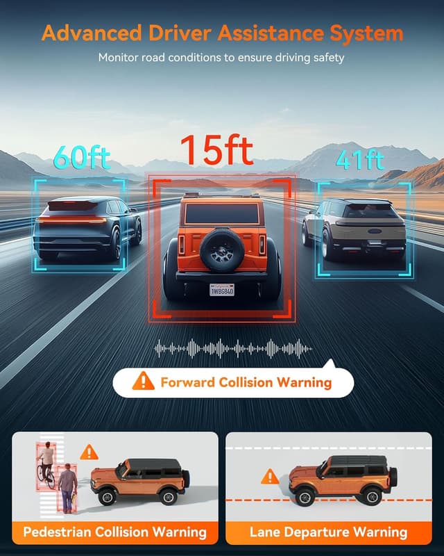 Detalle 2 de WOLFBOX G840H 12" mirror dash cam 2.5K