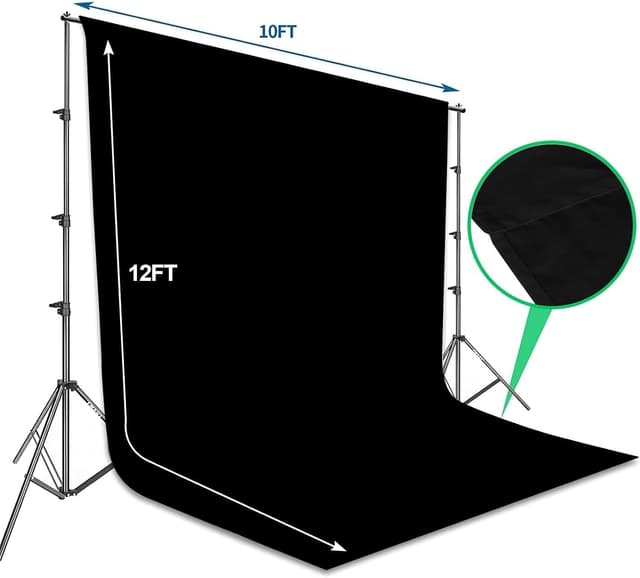 Thumbnail 1 de EMART Foto Hintergrund Set 2,6x3m