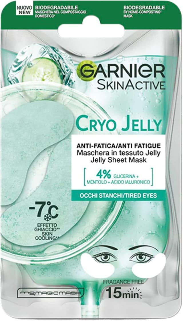 Detalle de Masque yeux en tissu HYALURONIC CRYOJELLY anti-fatigue (5 gr)