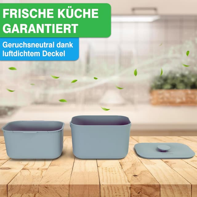 Thumbnail 6 de YourCasa Biomülleimer Küche 5L – Komposteimer für täglichen Biomüll mit Sieb, geruchs dichtem Deckel und spülmaschinenfest