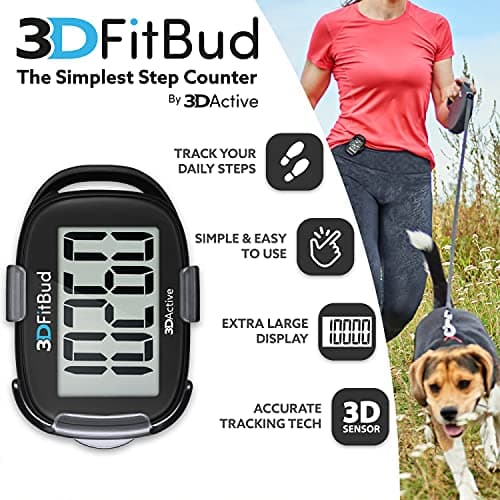 Thumbnail 1 de 3DFitBud A420S step counter with clip