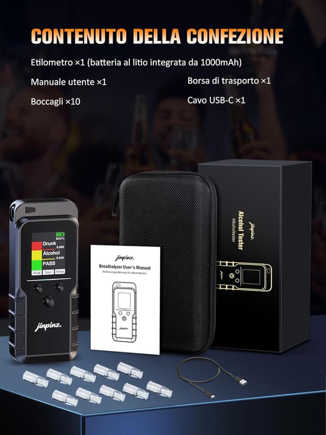 Thumbnail 6 de Etilometro portatile 3 secondi 🩺