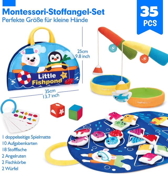 Detalle 2 de hahaland Angelspiel ab 1 Jahr Montessori