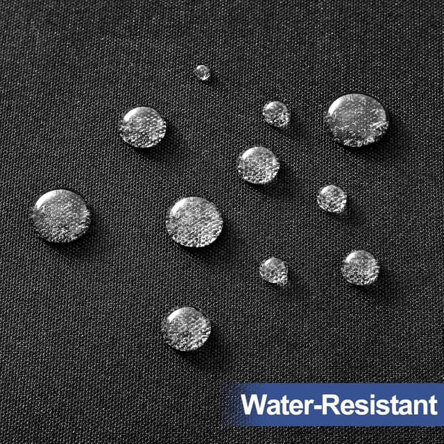 Detalle de homing Rectangle Table Cloth Cover (Waterproof Polyester Elastic Fitted), Black 30" x 48